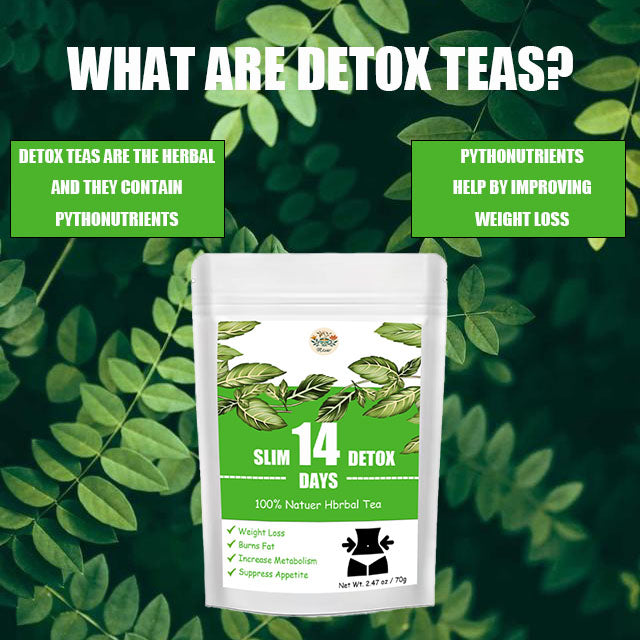 Slim Days 14-Day Detox Tea - Natural Weight Loss Support, Burn Fat & Boost Metabolism